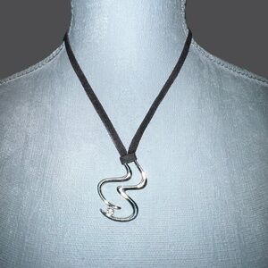 Silver Diamond Chip Necklace